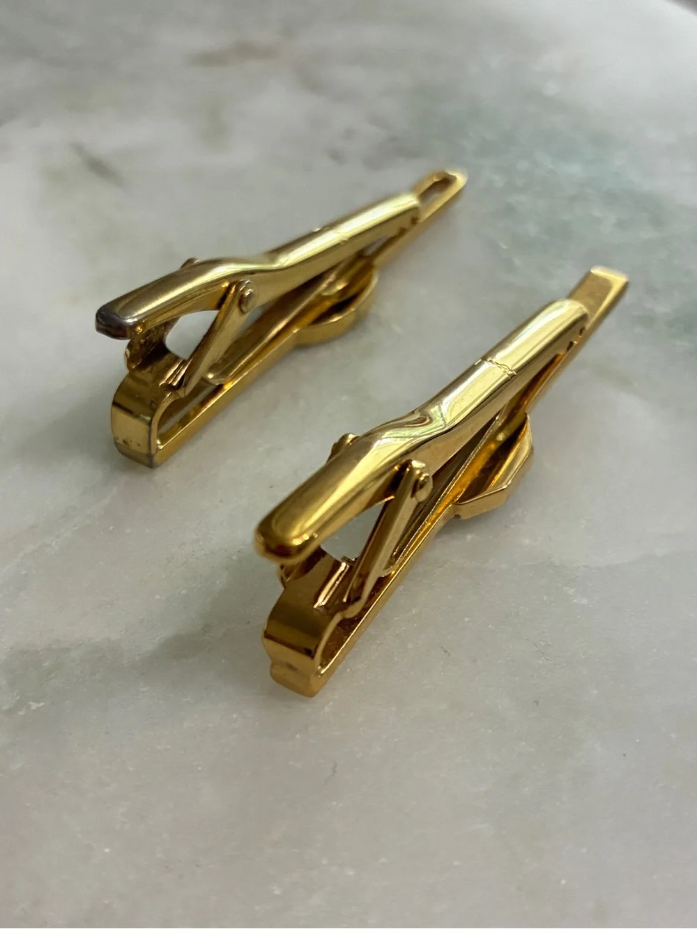 Lot of 2 YSL Tie Clips